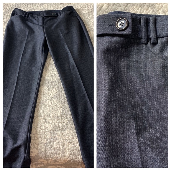 The Limited Cassidy Fit Slacks Deep Blue Gray SZ 8 - Picture 3 of 8